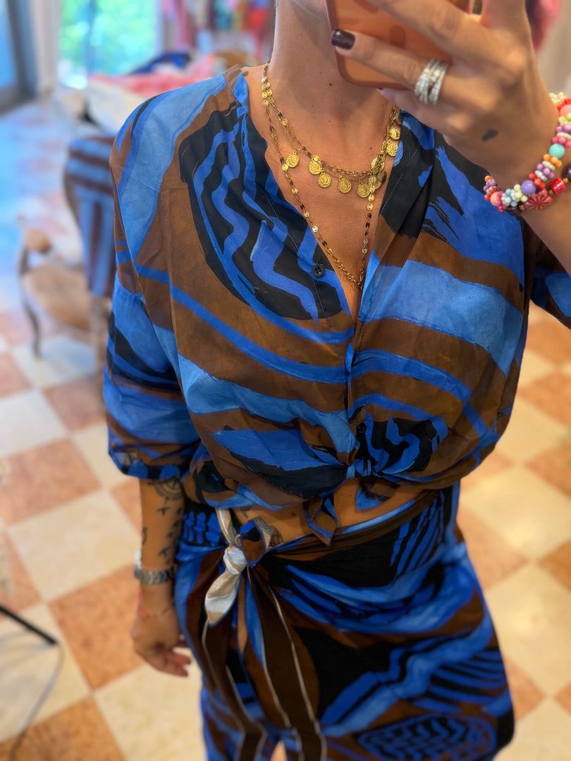 NEW camicia bluette