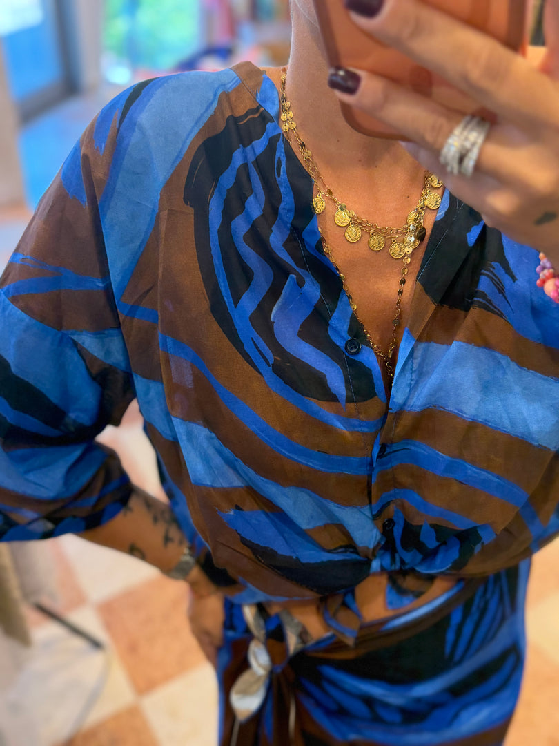 NEW camicia bluette